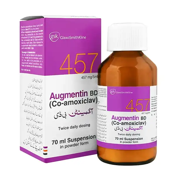 Augmentin Bd 70ml Suspension 457mg